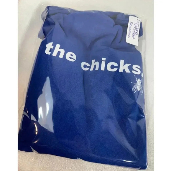 The Chicks- I Did The Chicks 2000 Vintage Dixie Chicks Fly Blue/white Size XL - Picture 6 of 9
